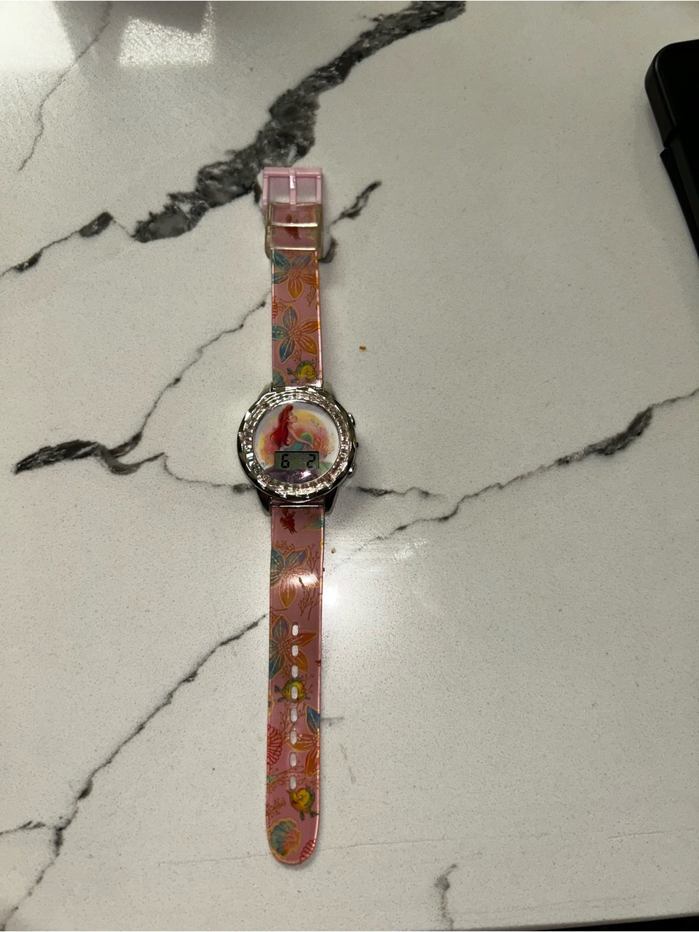 Pink Mermaid Kids Digital Watch